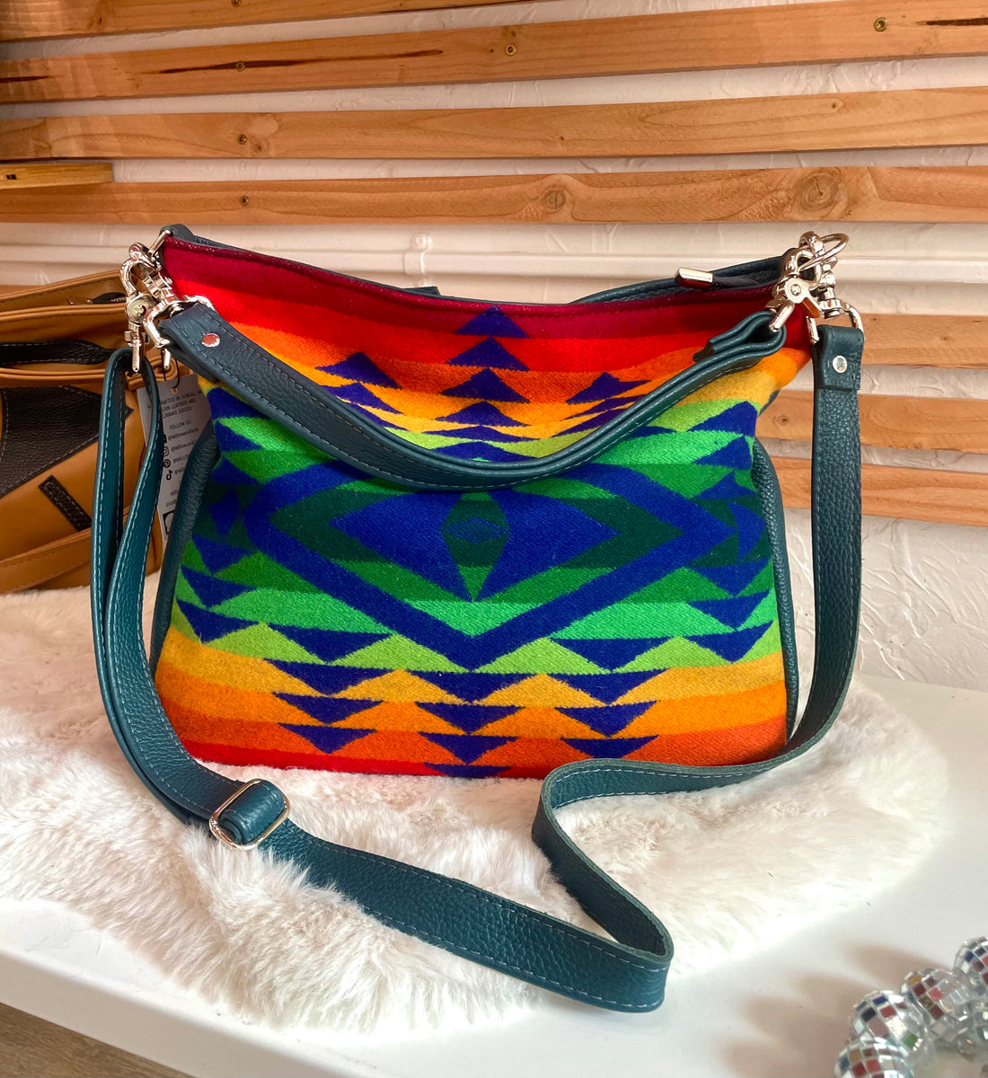 Pendleton fringe popular crossbody purse