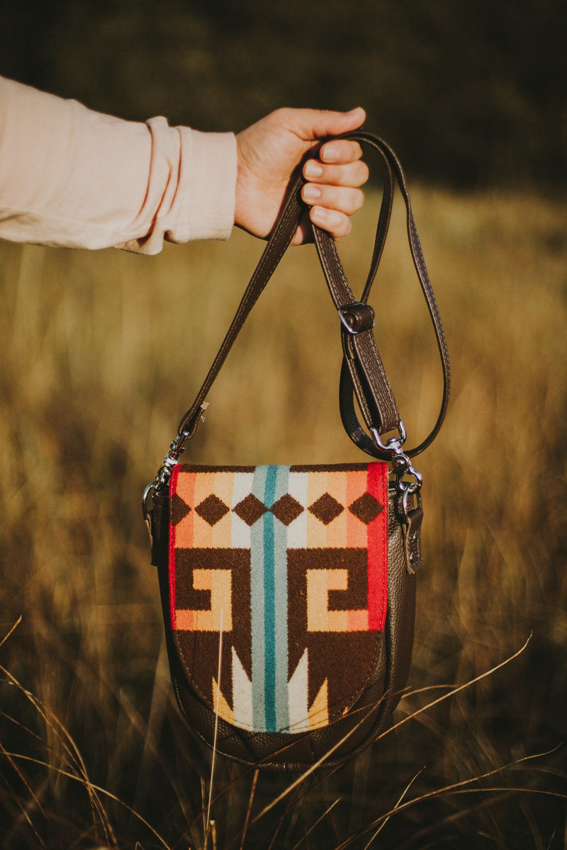 ショルダーバッグ・ポシェット JILLSTUART Rosella Chilling Brown Pattern Saddle Bag S Saddle Bag Pattern – Leather Bag Pattern