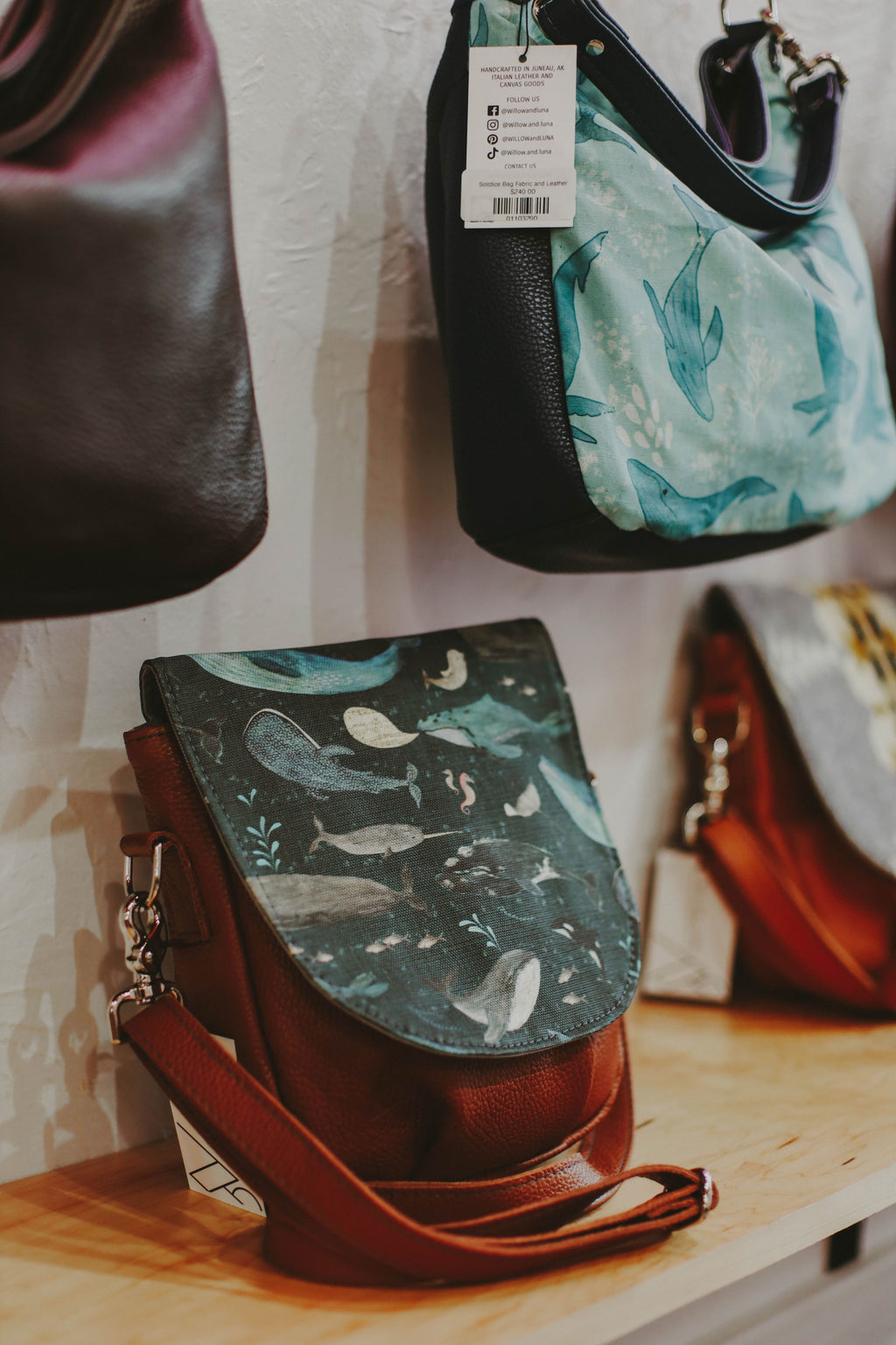 Saddle Bag Fabric and Leather